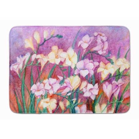 Carolines Treasures Freesias Machine Washable Memory Foam Mat IBD0249RUG